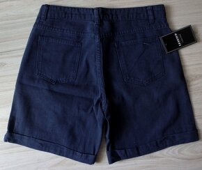 Rifľové šedé a modré krátke nohavice, M/L - 15