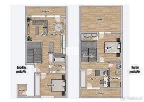 Rezervované -  4izbový PRIESTRANNÝ MEZONET (91,4m2) s TERASO - 15