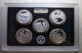 8x Strieborných proof sád "America the Beautiful" 2010-2017 - 15