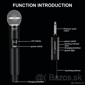 Digitálny mikrofón bezdrôtový + komplet : nový a zabalený - 15