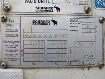 SCHMITZ SK024,CARRIER VECTOR 1850, 17954 Hr - 15