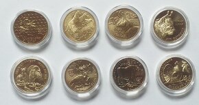 5€ mince, fauna a flóra, UNC, euro vlk,včela ... - 15