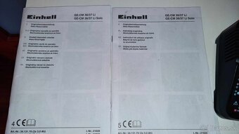 Predám akumulátorovú kosačku Einhell GE-CM 36/37 Li 3413170 - 15