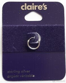 Strieborne nausnice - Claires - 15