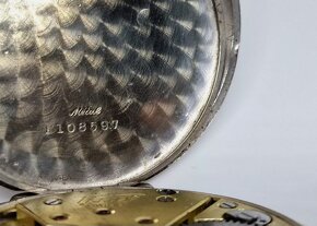Vintažné strieborné vreckové hodinky Tissot - 15