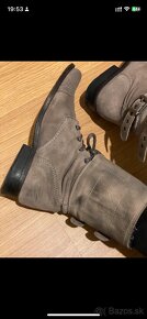 All saints ankle boots pravá koža veľkosť 39 hnedé - 15