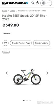 Kvalitný detský bicykel Haibike 20" - 15