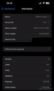 Predám iPhone 13 Pro Max - 15