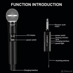 Digitálny mikrofón bezdrôtový + komplet : nový a zabalený - 15