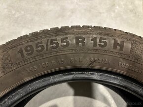 Predám Zimné gumy Continental 185/60 R15 + plechače - 15