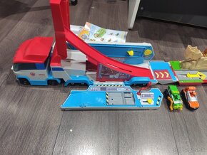 Tlapková Patrola - Paw Patrol Transporter dráha 2v1 - 15