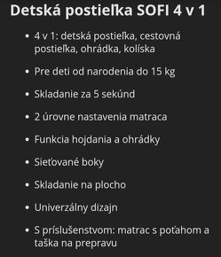 postieľka kindercraft 4v1 - 15