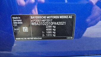 Prodám BMW 320d xDrive M-paket TOURING - nezávislé topení No - 15