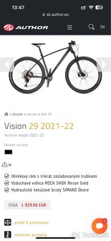 Horský bicykel Author Vision 29, model 2021/2022 - 15