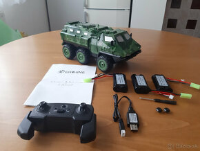 Nové RC auto Military Armádní Transportér 6x6 2ks Baterii - 15