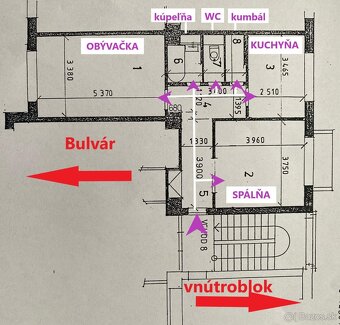 starý Bulvár 2i byt s balkónom - čiastočná rekonštrukcia - 15