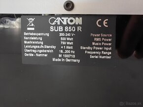 Canton  SUB 850 R 500W - 15