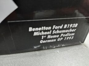 F1 BENETTON FORD B193B 1.PODIUM GERMANY 93 SCHUMACHER 1:18 - 15