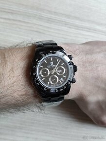 Luxusné hodinky - Pagani Design Black Silver 2 typy náramkov - 16