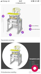 Detská jedálenská stolička Candy od firmy Baby Design - 16