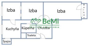 Ponúkame Vám na predaj veľký 2-izbový byt o výmere 66,19m2   - 16