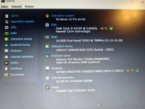 LENOVO THINKPAD T540P ° 16GB RAM ° i5 3.2Ghz ° SSD 480GB - 16