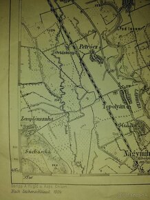 Stará mapa Humenné a okolie-1904. - 16