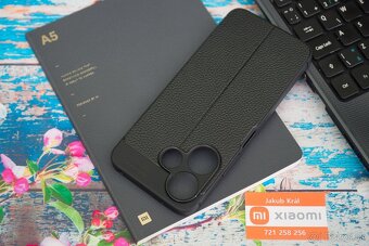 Puzdro s koženkovým vzorom pre Xiaomi, Redmi, Poco - 16