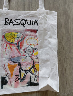 Látkové bavlnené plátenné tašky kabelky Basquiat, Barbie,... - 16