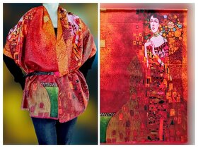 Šál vlnený Gustav Klimt - Adele - 16