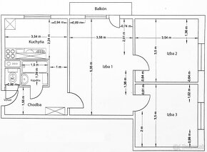 3-izbový byt s balkónom, Detva - centrum - 16