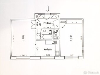 2 izbový byt, 60m2, super lokalita - 16