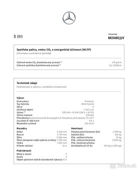 Prodám NOVÉ Mercedes-Benz B 180 ZÁRUKA 3/2026 najeto 1900km - 16