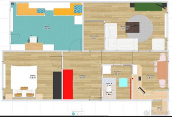 Na predaj kompletne zrekonštruovaný 3-izbový byt (83 m²) - 16