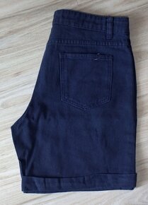 Rifľové šedé a modré krátke nohavice, M/L - 16