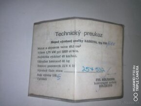 Babetta 210.original technický preukaz - 16