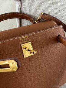 Hermes Kelly mini hnedá kabelka - 16