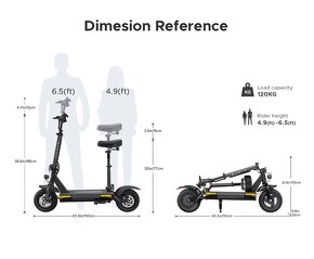 Elektrická kolobežka Engwe 500W,10",15.6Ah,45km/h,70km,25kg - 16