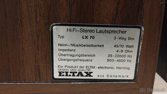 HI-FI - Stereo reprobedne Eltax LX 70 --- PREDANÉ --- - 16