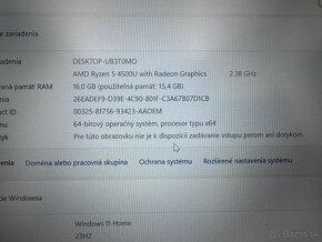 Notebook 14"Lenovo.AMD Ryzen 5 4500U 6x2,38GHz.16 ram.512SSD - 16