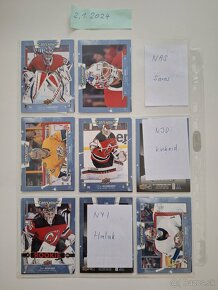 Hokejové karty - brankári COMPENDIUM BLUE - 16