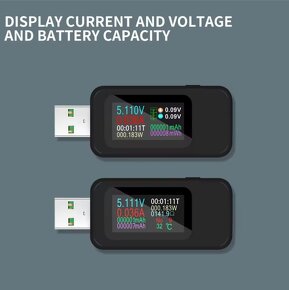 Multifunkčný USB Meter FNB-38, UM-24C, KWS-MX18 - 16