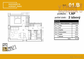 VYMEŇ SUSEDA - 2 IZB. BYT, NOVOSTAVBA S PREDZÁHRADKOU 57,60m - 16