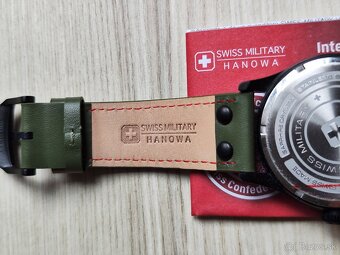 Švajčiarske hodinky SWISS MILITARY HANOWA - Army Black Green - 16