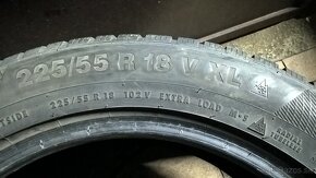 ZIMNÉ 225/55 R18 98T 4ks COOPER a 4 ks CONTINENTAL cca 7-8mm - 16