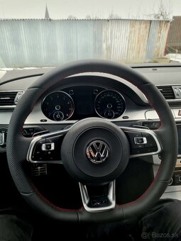 VOLANT VOLKSWAGEN R RLINE kožený ČERVENÉ PREŠÍVANIE - 16