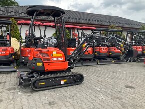 Pásový bager XN18 CRONA, s motorom KUBOTA, 1700 kg - 16