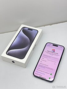 iPhone 15 PRO BLUE TITANIUM ORIGINÁL STAV PRÍSLUŠENSTVO - 16