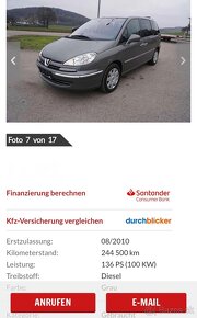 PEUGEOT 807 2.0 HDI 136PS Facelift 2010 8-Miestne - 16