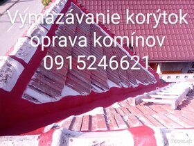 Vymazávanie korýtok oprava komínov 0915 246 621 - 16